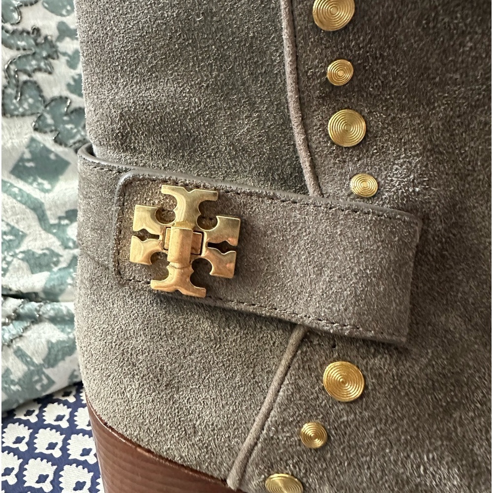Tory Burch Suede Studded Booties - Picture 5 of 5